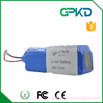 e-bike battery 24 volt lithium battery pack 11000mAh rechargeable battery customization